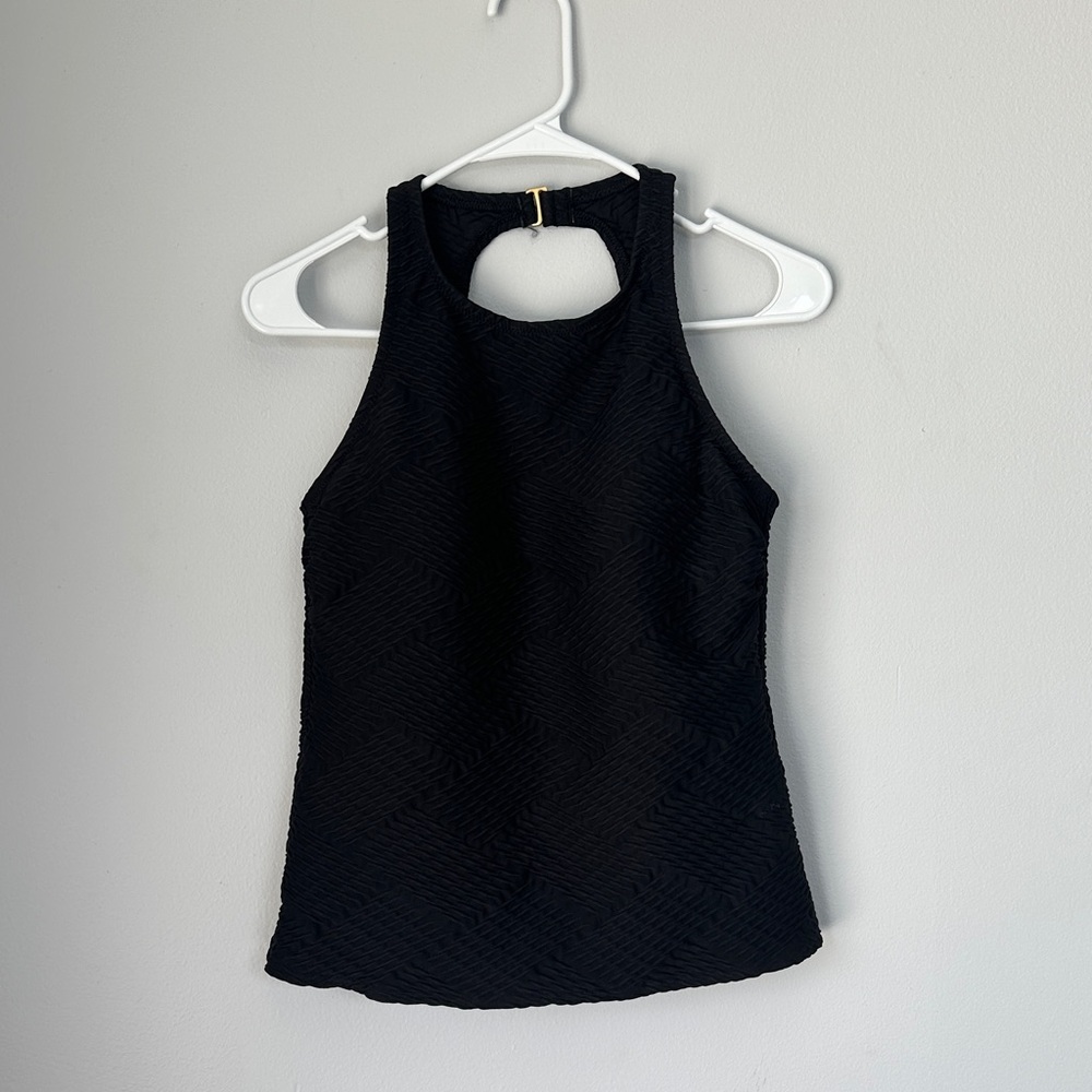 Lands' End textured bathing suit top size 8